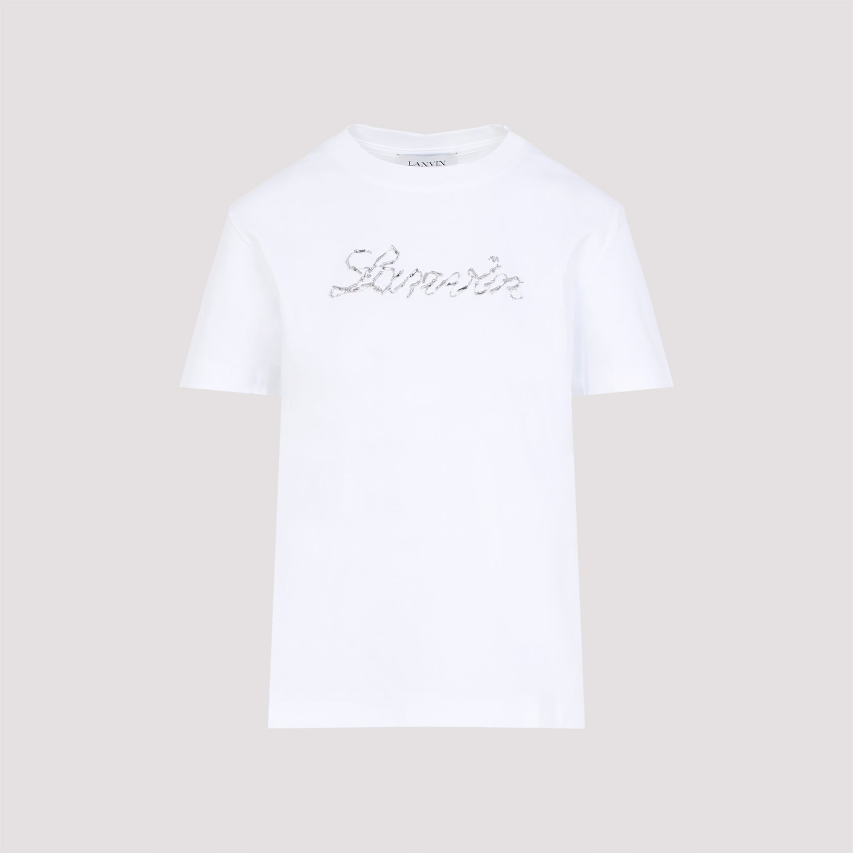 Embroidered Script Logo T-shirt