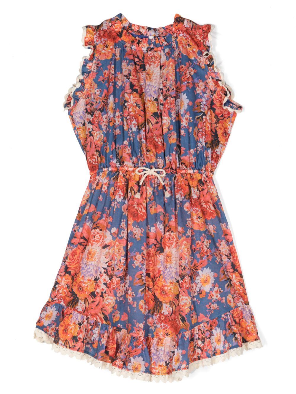 Floral-print dress - Blue