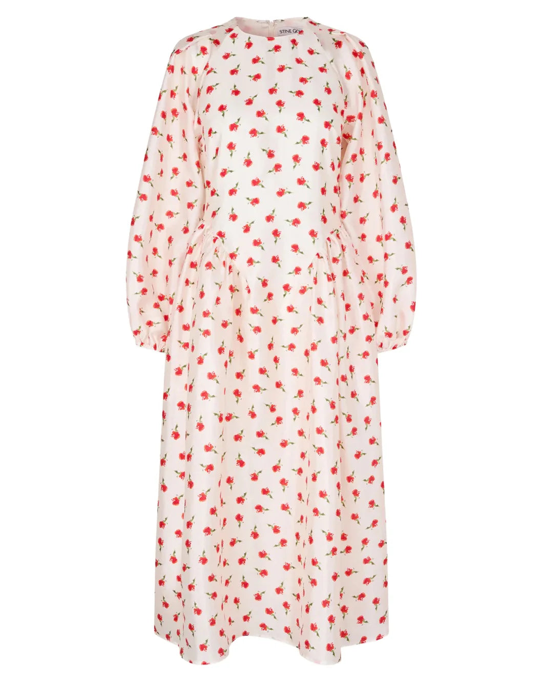 Long Sleeve Voluminous Dress Ditzy Petunia