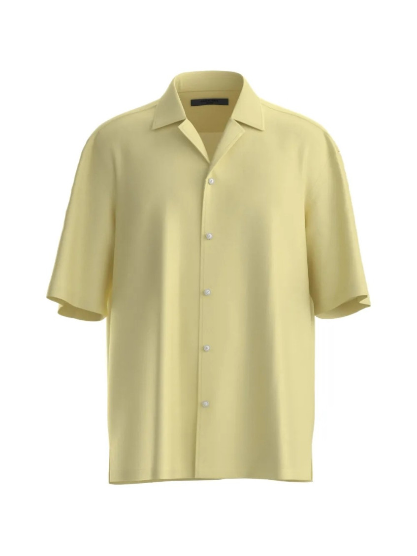 Beige Relaxed Solid Shirt