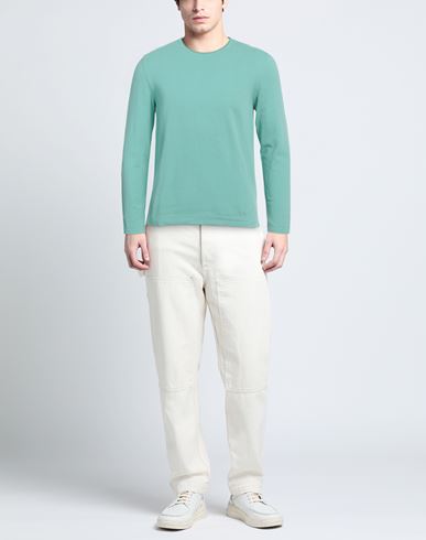 Heritage Man Sweater Light green Size 40 Cotton