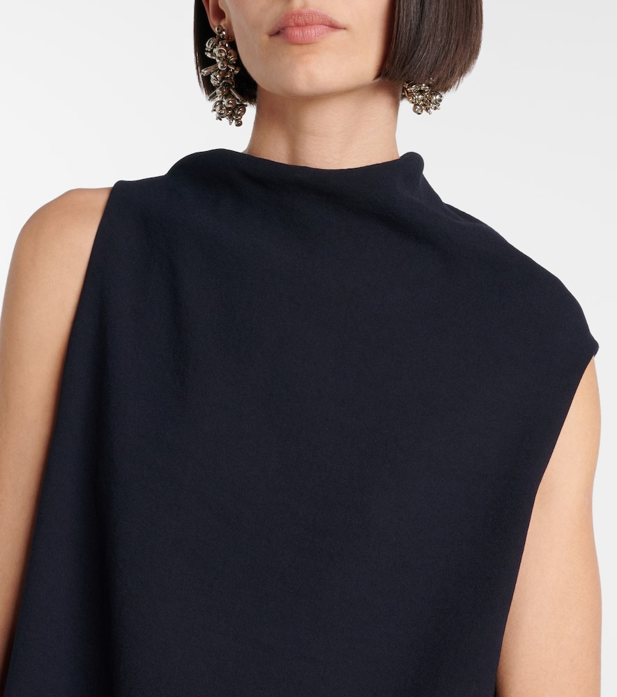 Asymmetric draped top