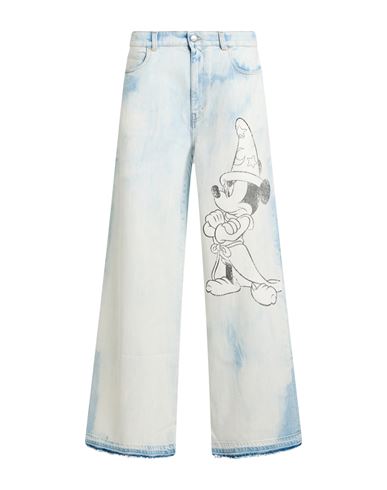 Woman Jeans Blue Size L Cotton, Elastane