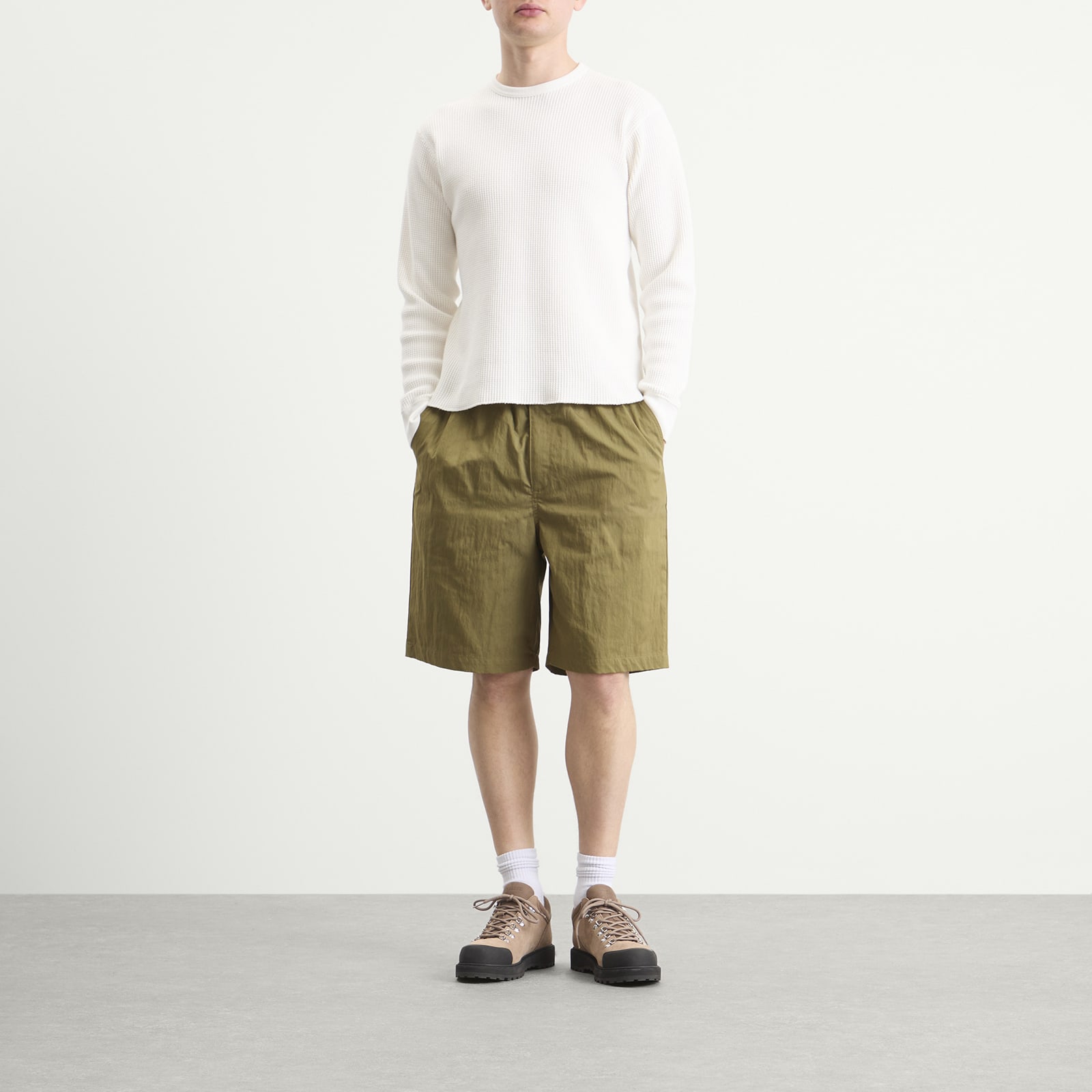 Men's Textured Easy Shorts Olive