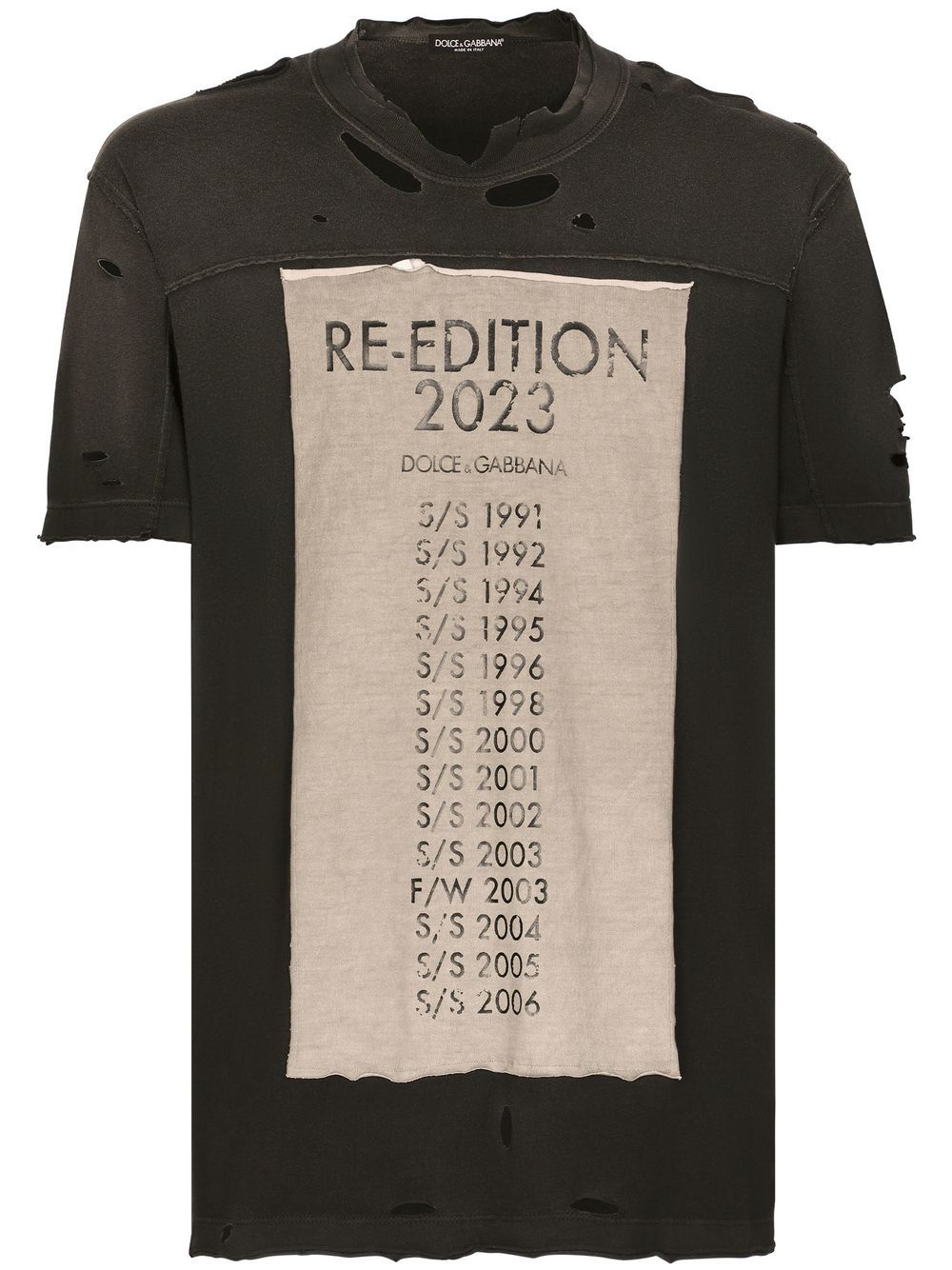 Re-Edition 2023 print T-shirt - Black