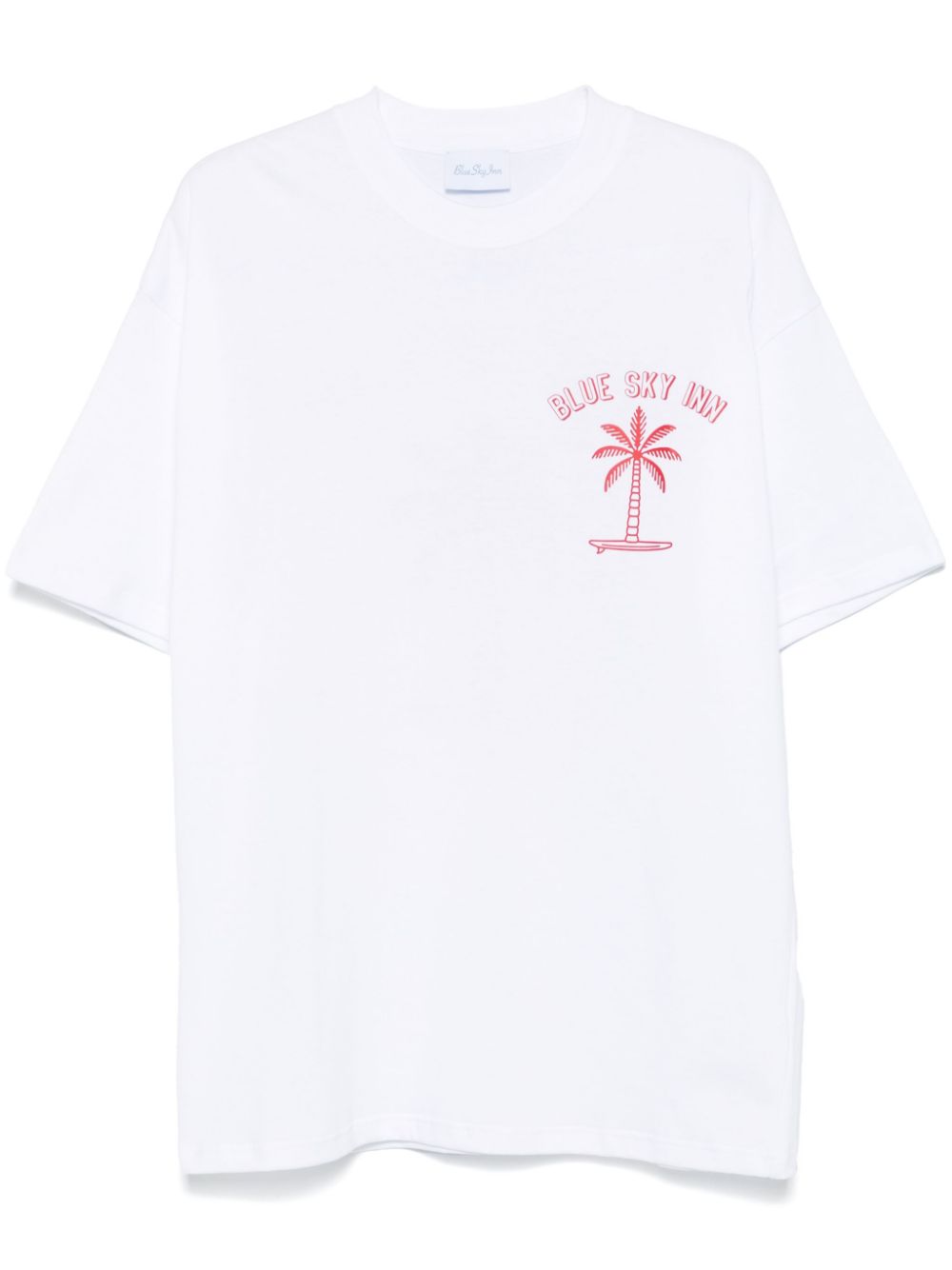 Surf Palm-print T-shirt - White