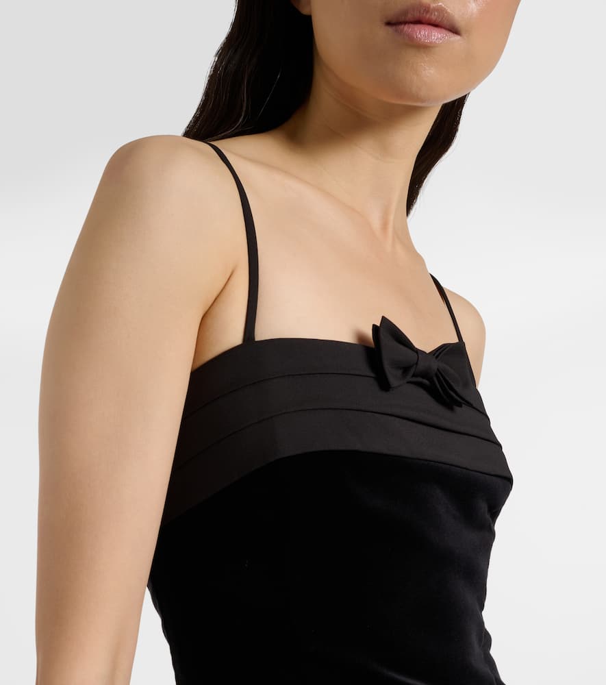 Quincy cotton velvet cocktail dress