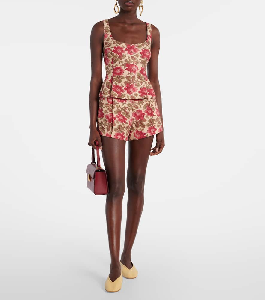 Rosalie floral linen top