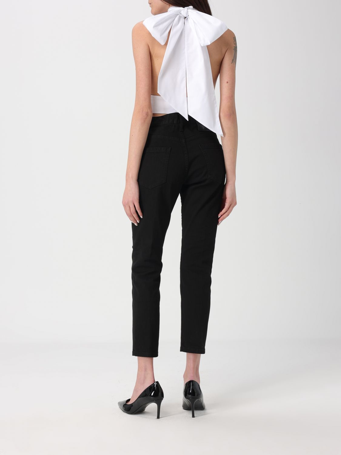 Jeans Woman color Black