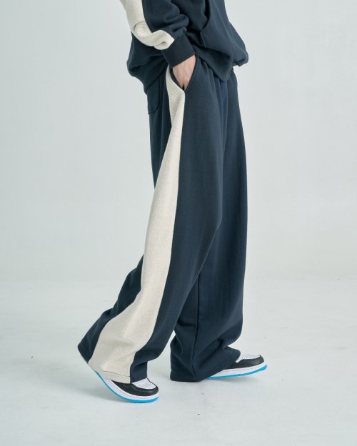 Reverse Pleat Wide Pants