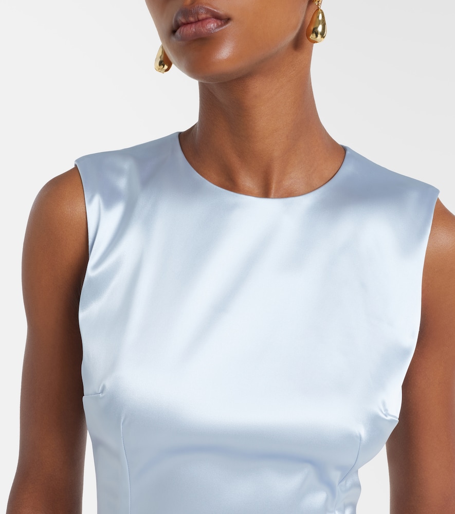 Satin midi dress