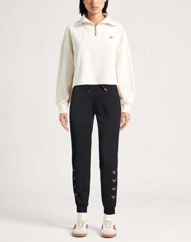Woman Pants Black Size M Organic cotton, Modal, Elastane
