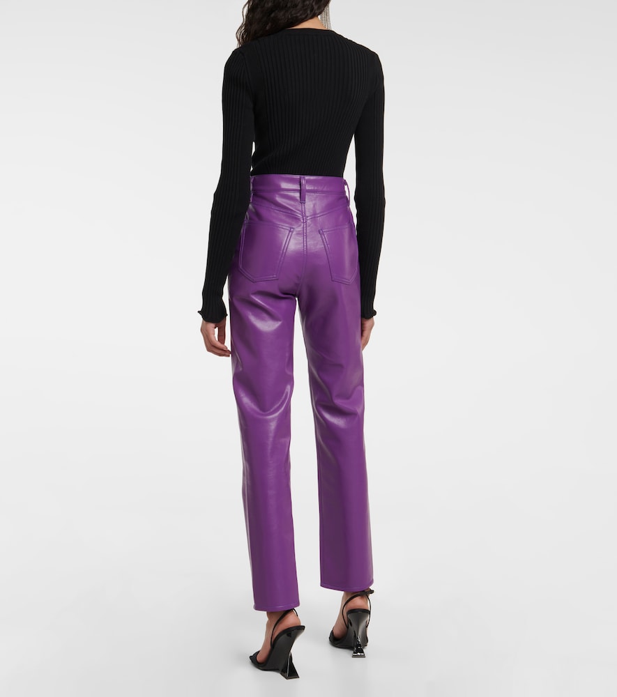 Agolde 90s Pinch high-rise faux leather pants