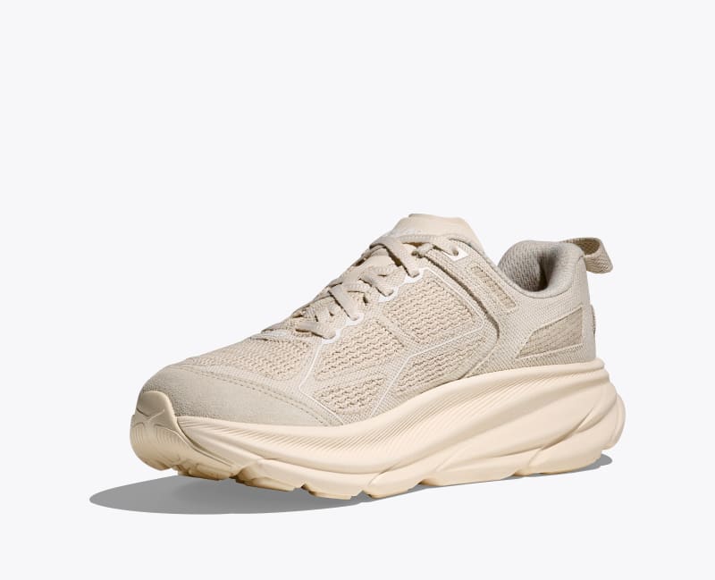 HOKA Vibrant Bloom Clifton One9 Shoes in Alabaster/Cielo Blue