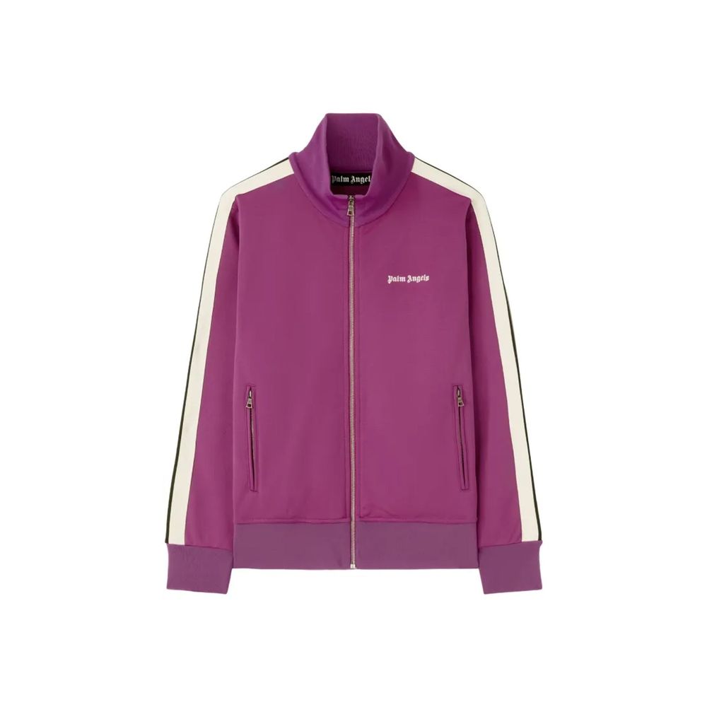 Logo-Embroidered Track Sweatshirt — Purple
