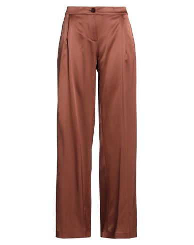 Woman Pants Brown Size 8 Viscose, Elastane