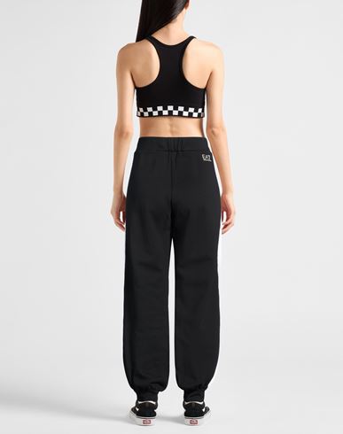 Woman Pants Black Size S Cotton, Elastane