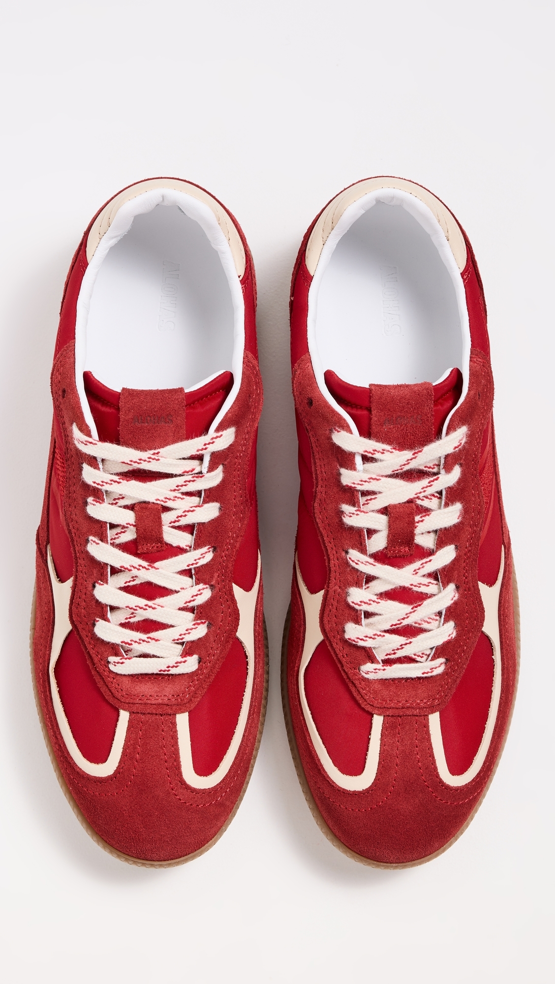 Rife Sheen Leather Sneakers Sheen Red