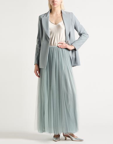 Woman Maxi skirt Sky blue Size 8 Polyamide