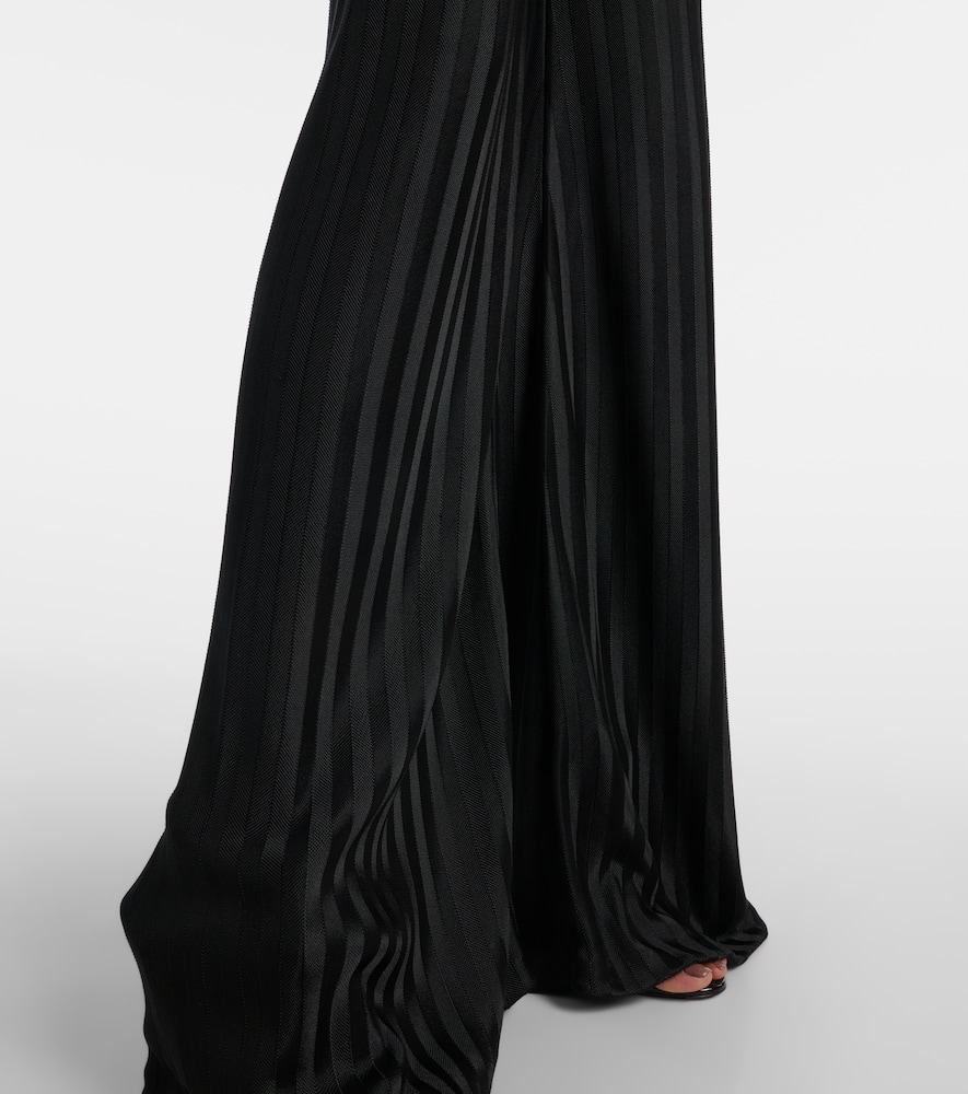 Knitted flared pants
