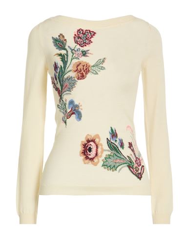 Woman Sweater Cream Size 2 Wool, Polyamide, Viscose, Polyester, Cotton