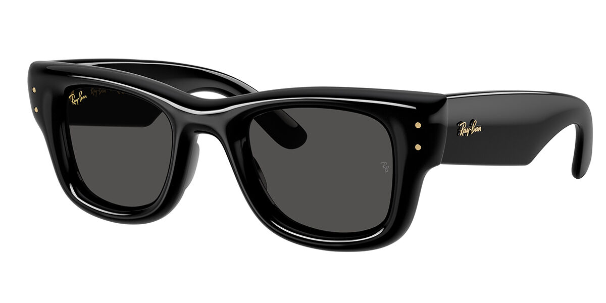 RAY-BAN Unisex Sunglasses RB4940 Wayfarer Puffer  -  Frame color: Black, Lens color: Ultra Black