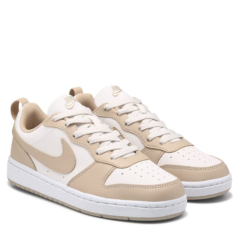 Kids' Court Borough Recraft Low Top Sneaker Big Kid Shoes (White/Tan)