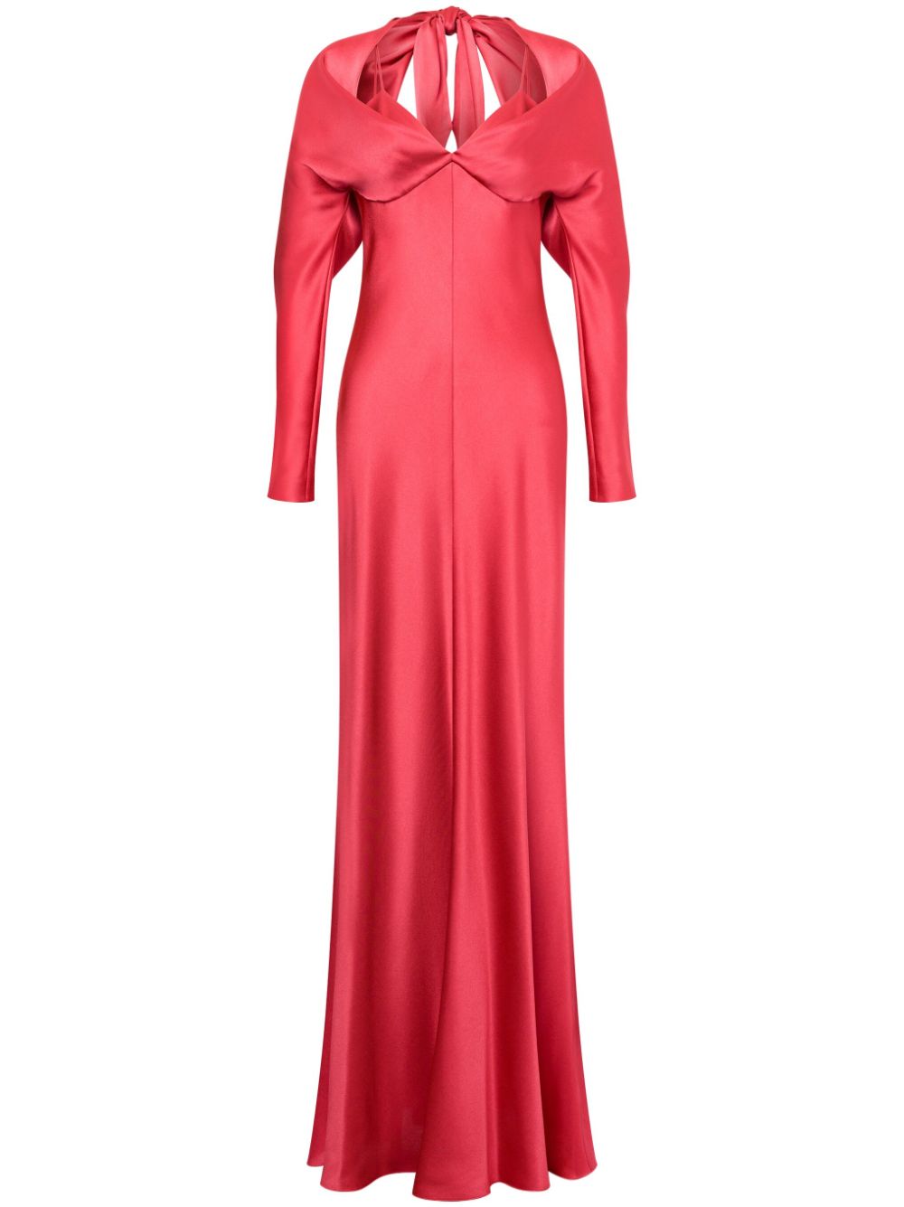 Satin maxi dress - Pink