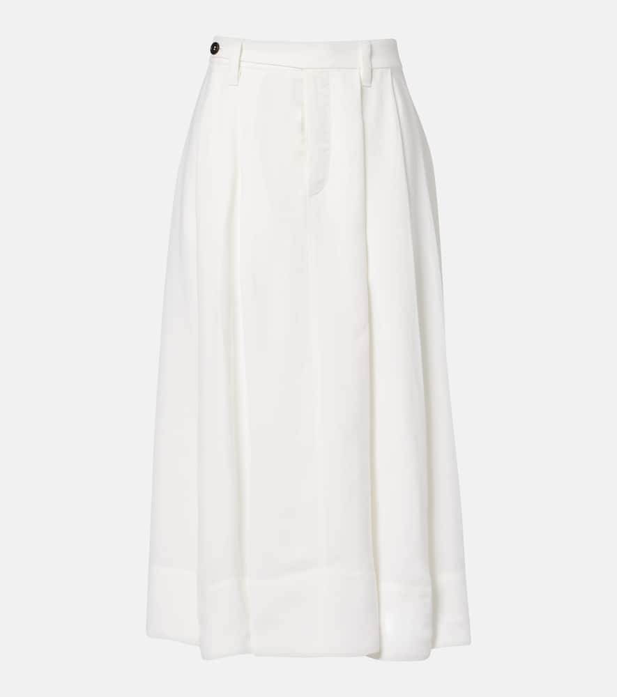 Mid-rise midi skirt