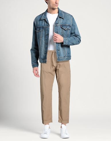 Man Pants Khaki Size 32 Cotton, Elastane
