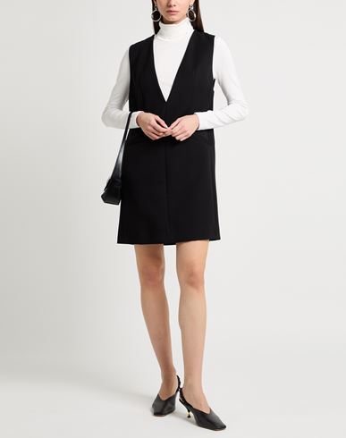 Woman Mini dress Black Size 2 Polyester, Viscose, Elastane