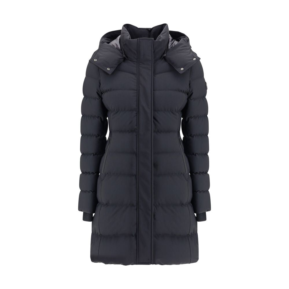 Quilted Down Down Jacket — Black