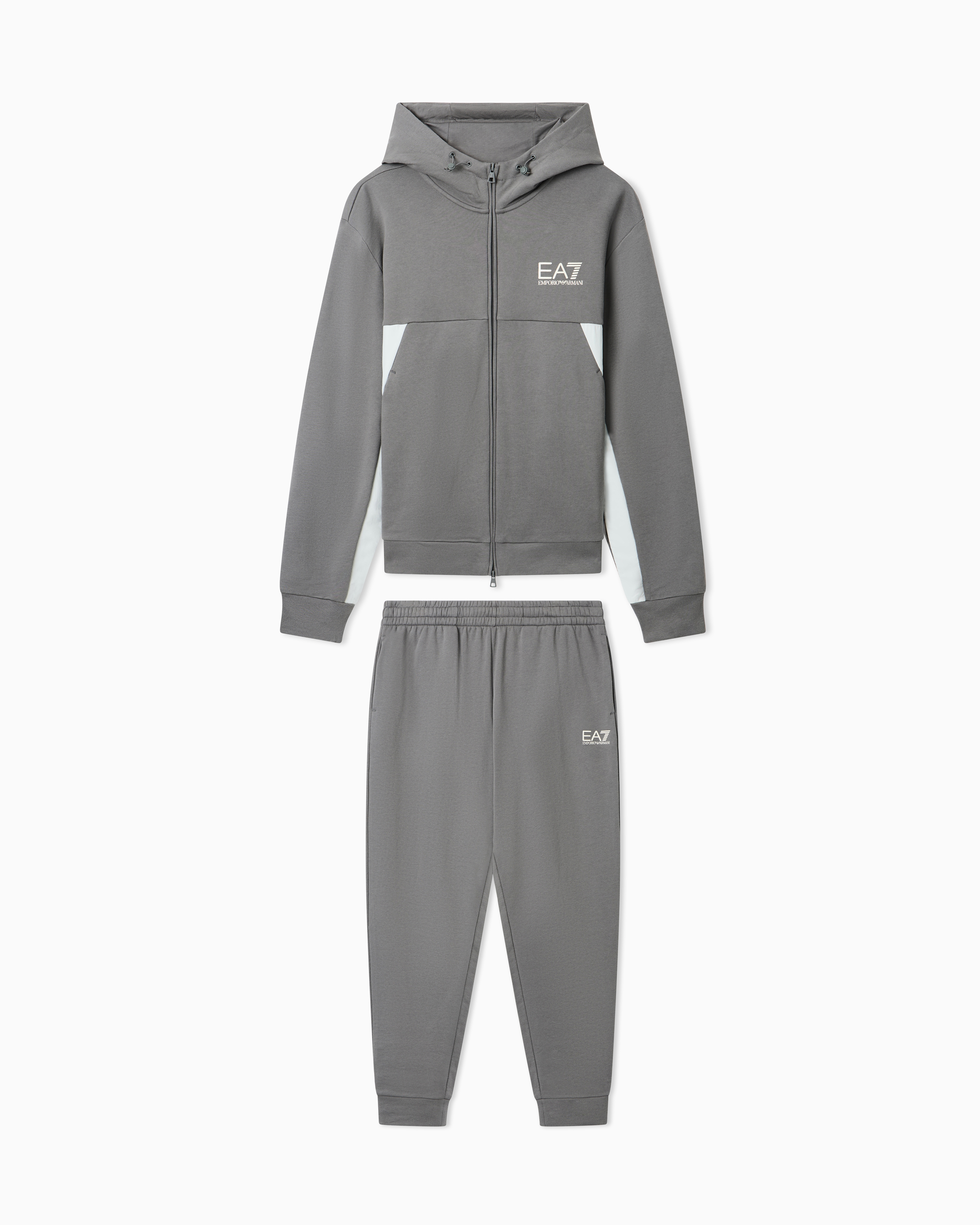 Summer Block pure cotton tracksuit with hood