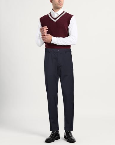 Man Pants Midnight blue Size 32 Virgin Wool, Elastane