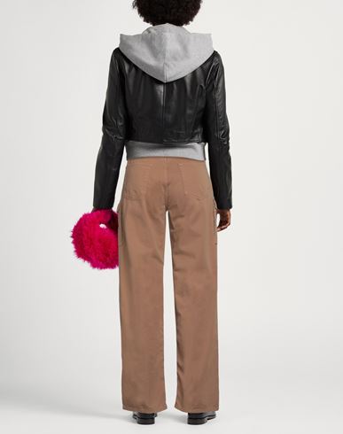 Denim Woman Pants Light brown