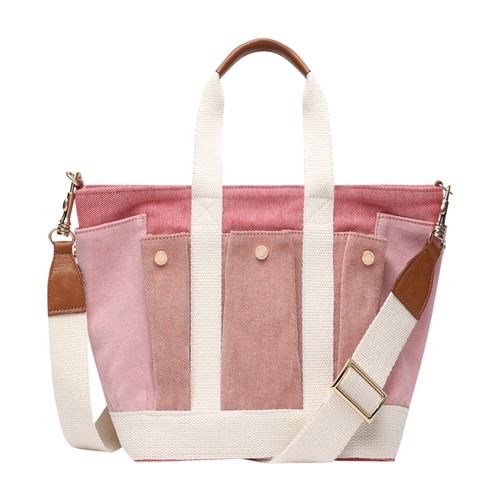 Multi-Pocket cabas tote