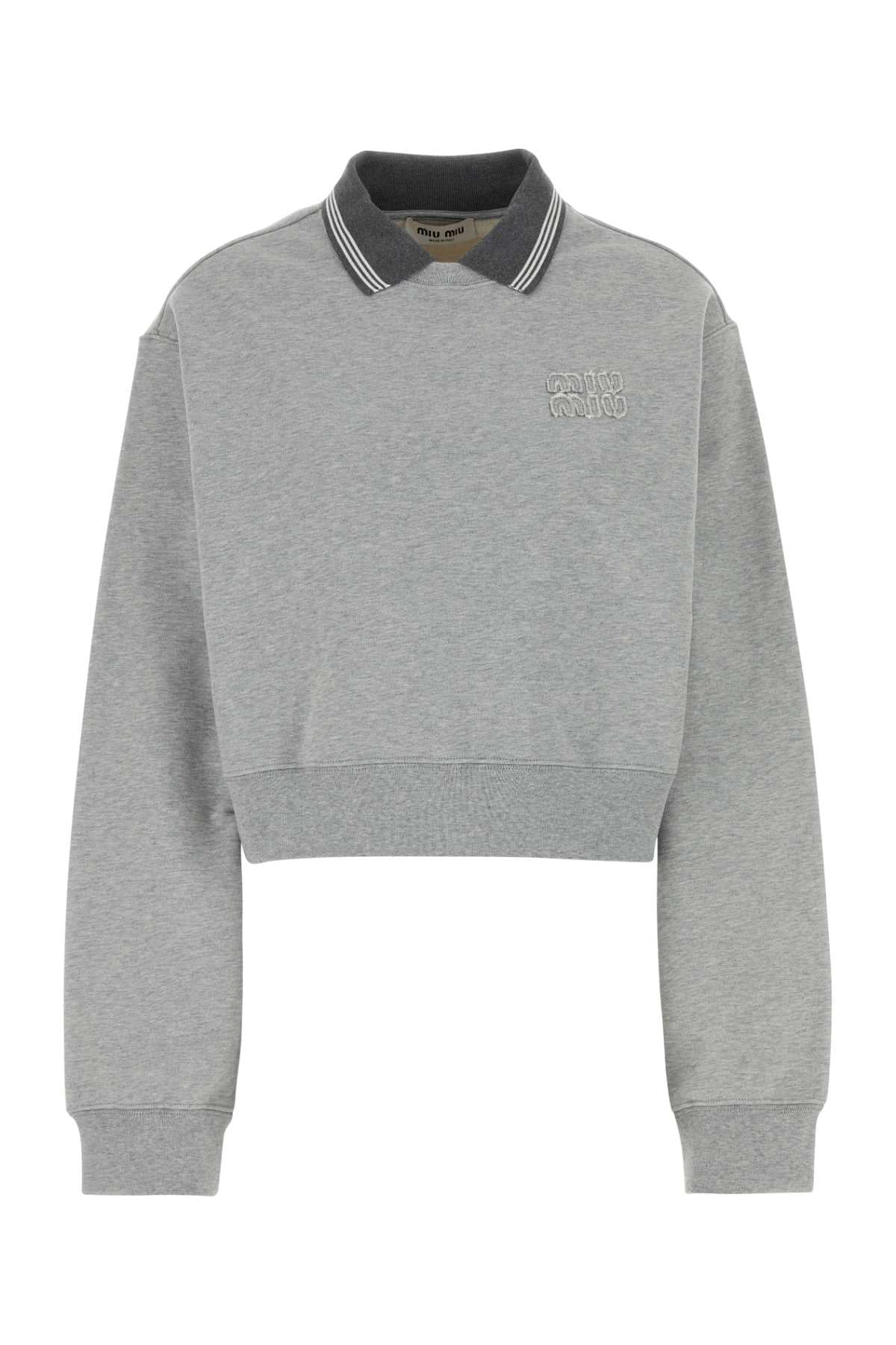 Cotton Oversize Sweatshirt — Gray