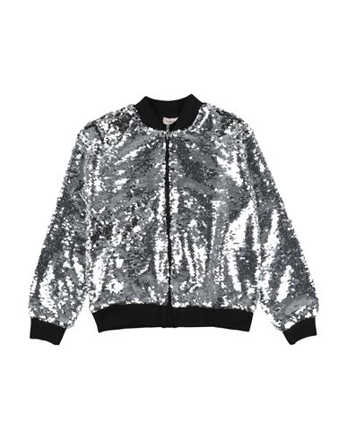 Kid Girl Jacket Silver Size 10 Polyester