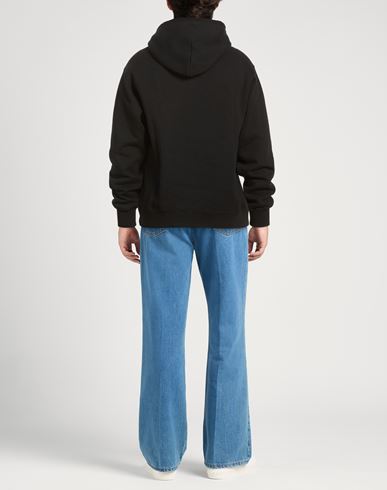 Man Sweatshirt Black Size L Cotton