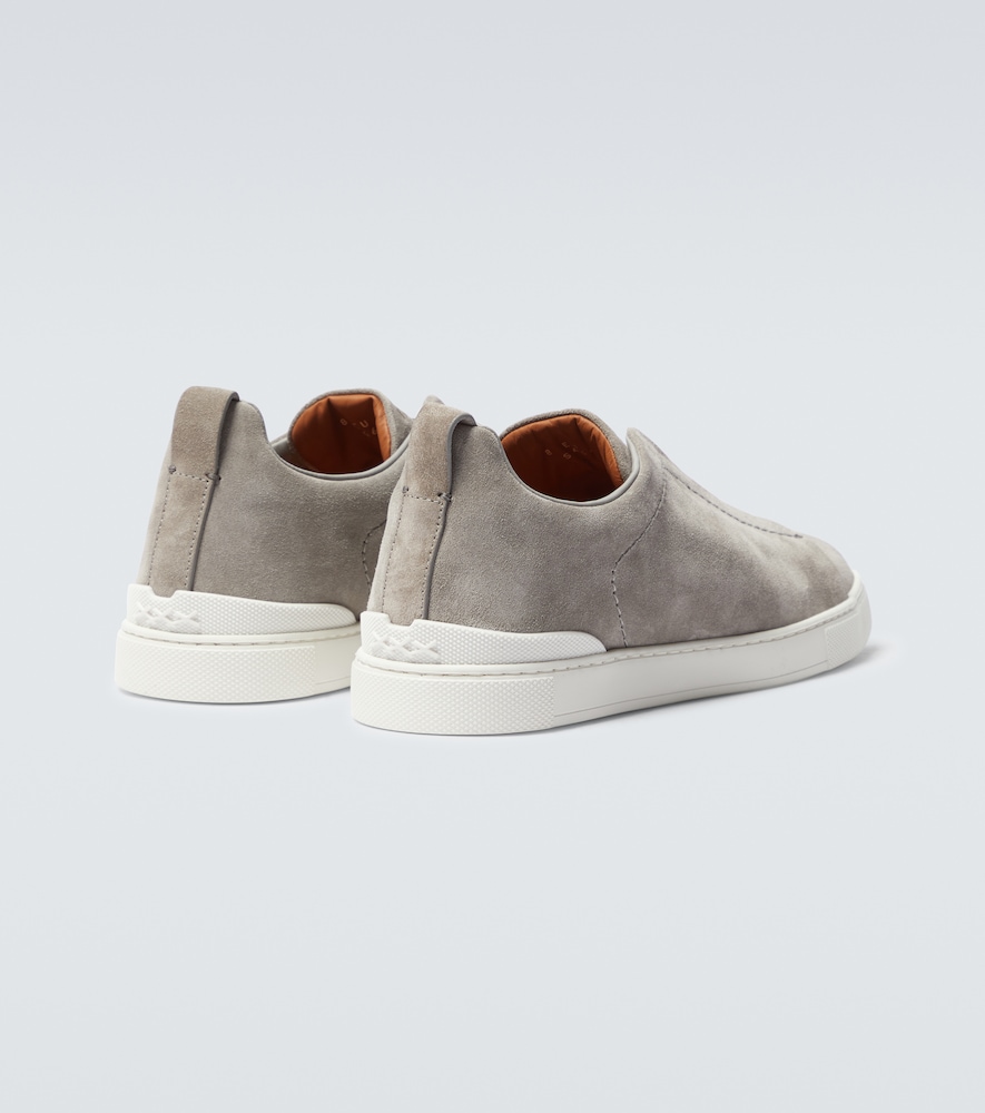 Zegna Triple Stitch suede sneakers