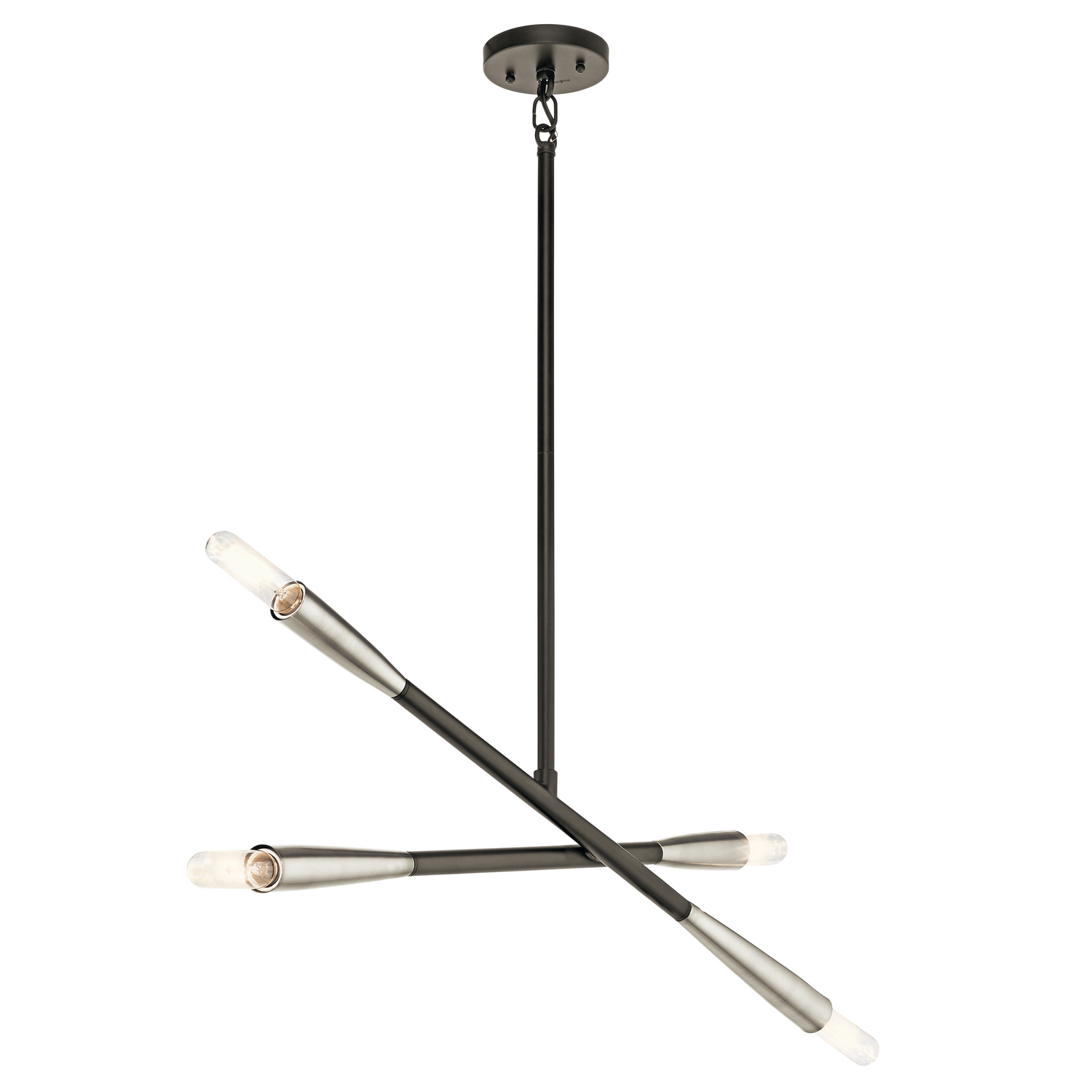 Branches 33.5" 4-Light Chandelier in Black