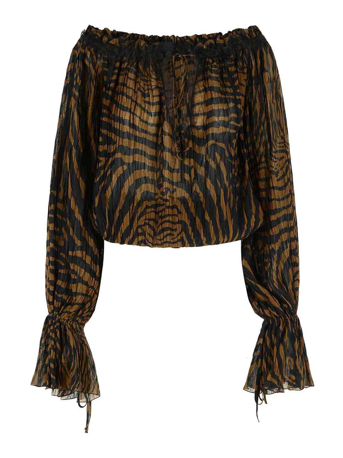 Brown Viscose Blouse
