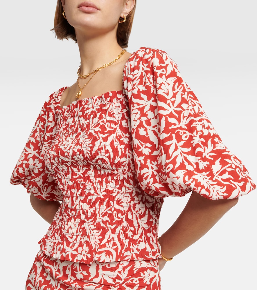 Polo Ralph Lauren Floral shirred crêpe top