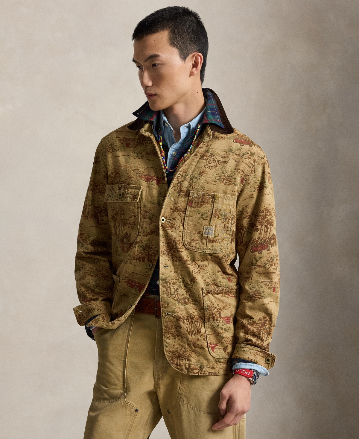 Men's Printed Utility Jacket - North Row