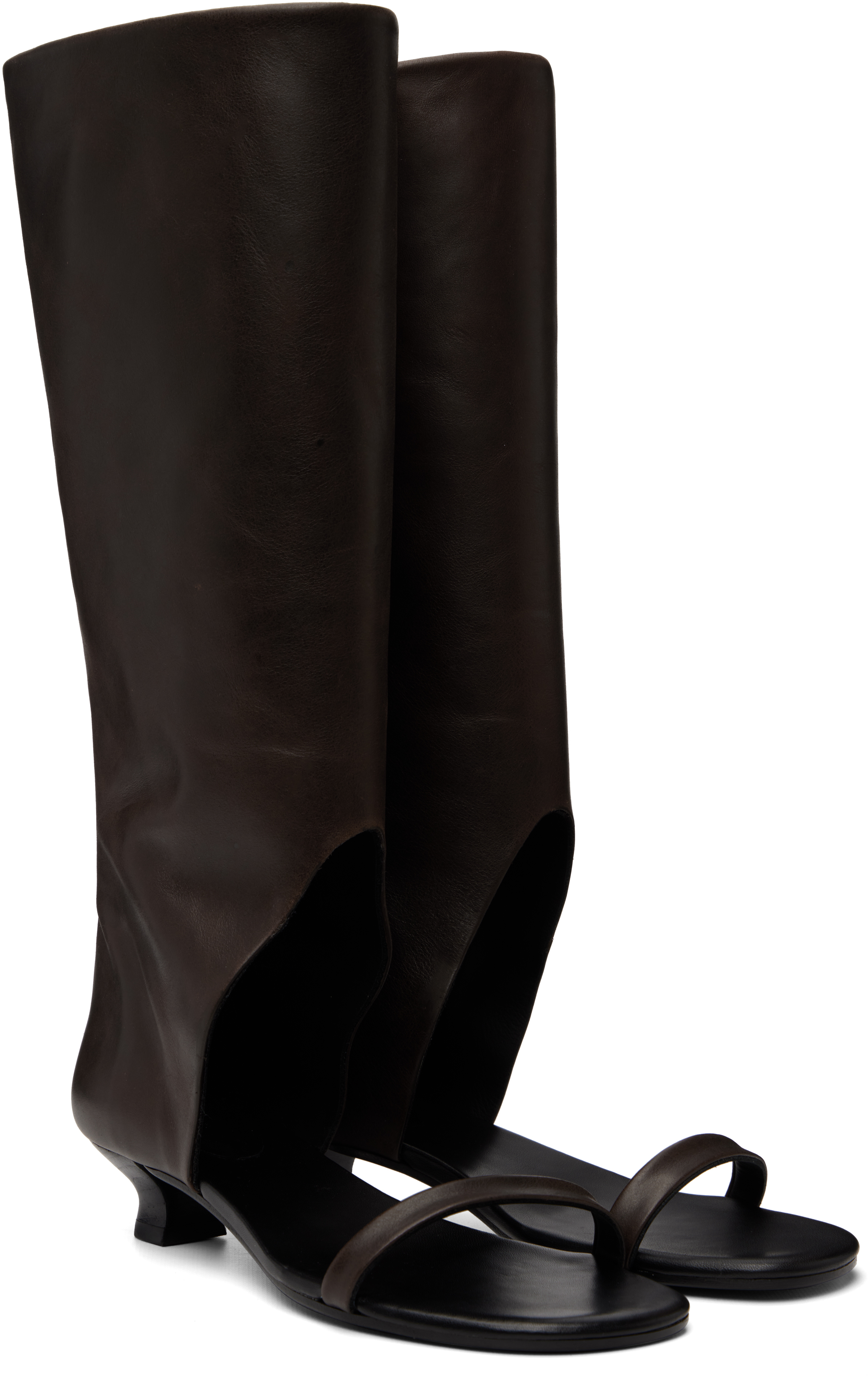 Brown Manuela Heeled Sandals
