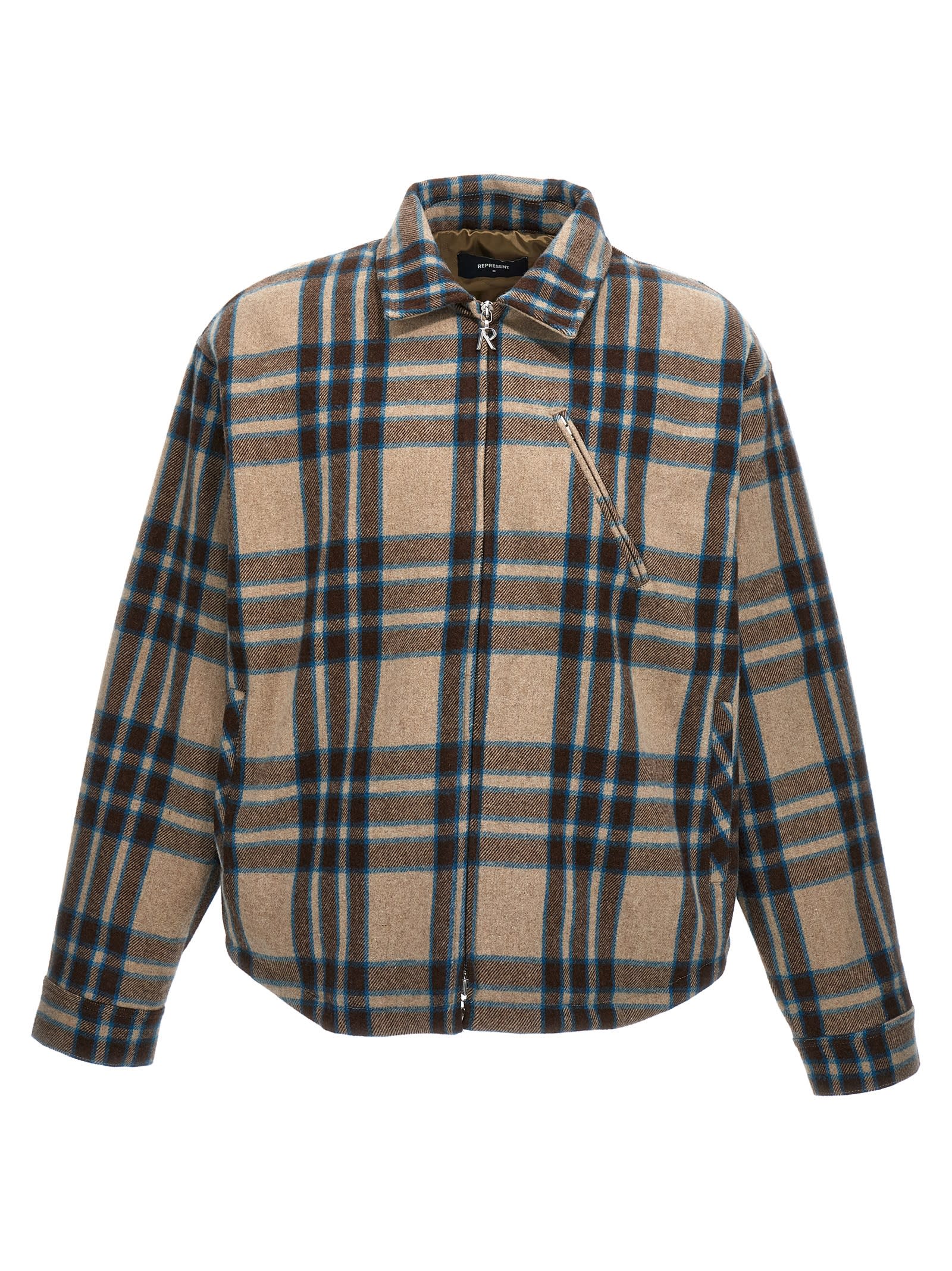Plaid-check flannel shirt - BROWN CHECK