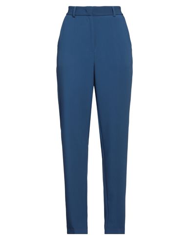 Niū Woman Pants Blue Size L Polyester, Viscose, Elastane