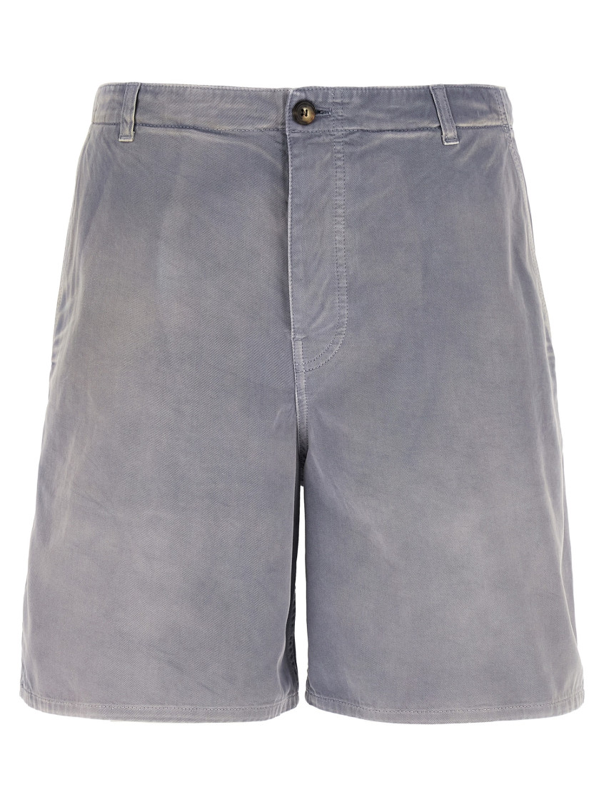 Grey Cotton Shorts