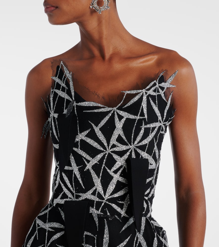 Axis embellished gown