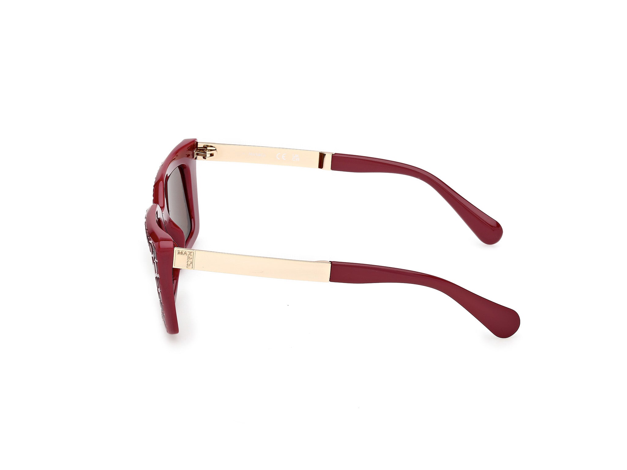 MAX&Co Mujer MAX&Co MO0143 69E Gafas de sol Inyectado Rojo Marrón Cuadrada Norma